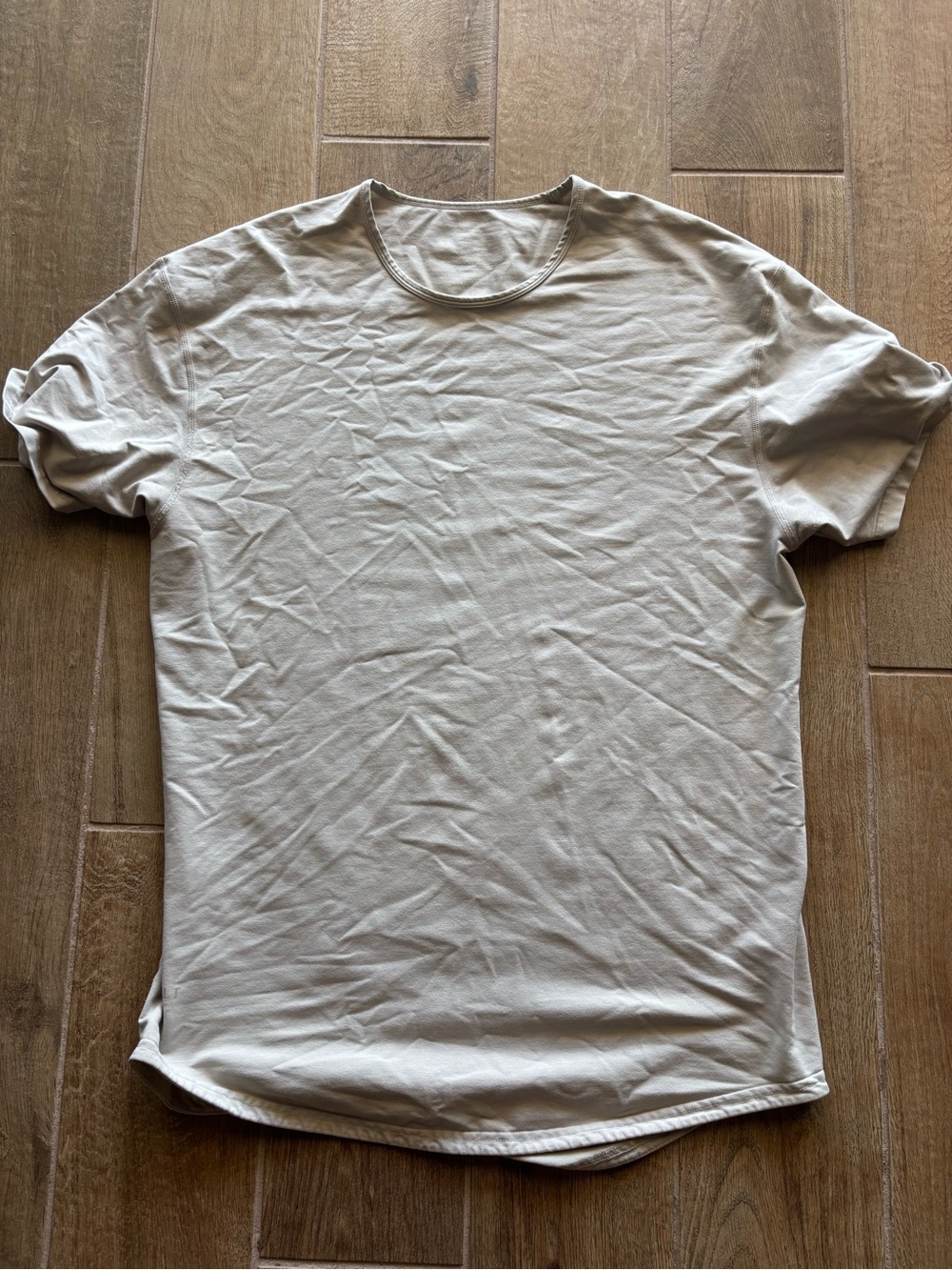 BYLT Lux Men's Crew Tee in Light Beige